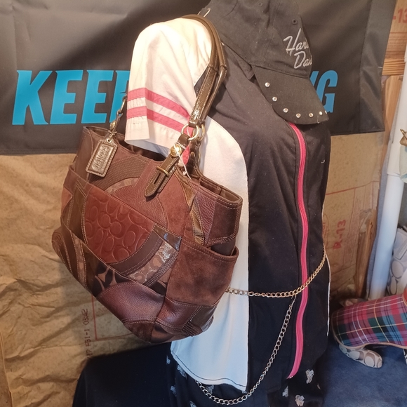 Coach patchwork shoulder bag - Picture 7 of 9